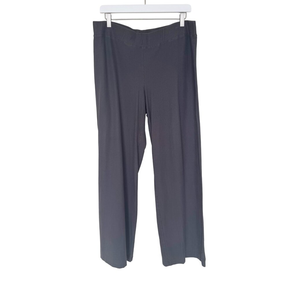 Eileen Fisher Wide Leg Pants in Charcoal Gray